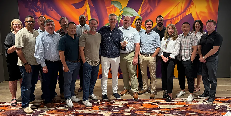 A peer advisory group of executives around a table